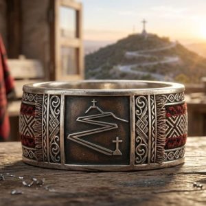 Brazalete de Plata y Tela