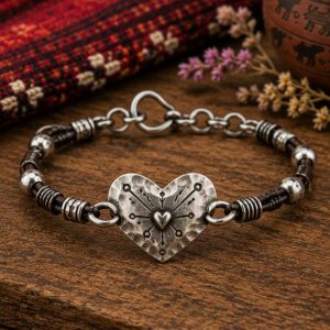 Pulsera Artesanal Corazón Andino - Pulsera para mujer