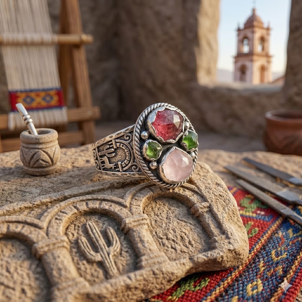 anillo artesanal de alpaca salta capital